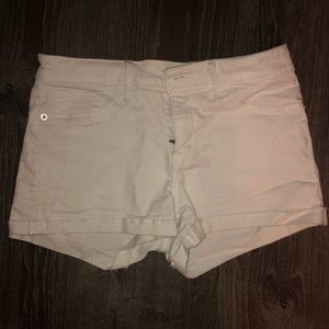 Abercrombie white jean shorts